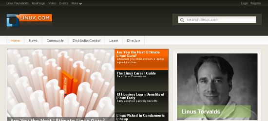 linux.com runs joomla