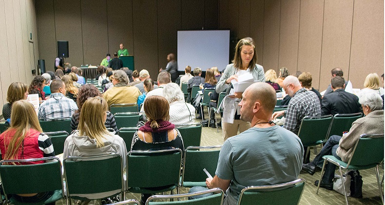 half full session at a conference