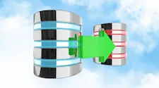 icon representation of data moving from one stack to another