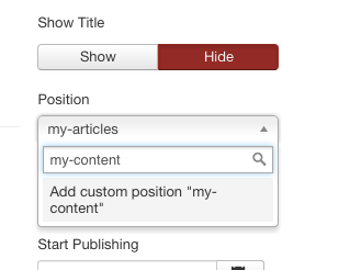 module position