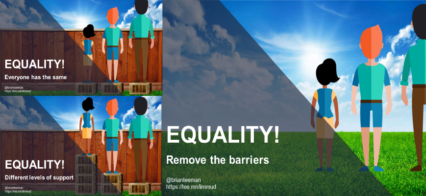 Equality means removing the barriers