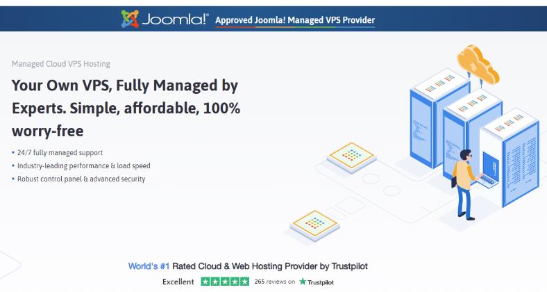 Joomla VPS web hosting from ScalaHosting