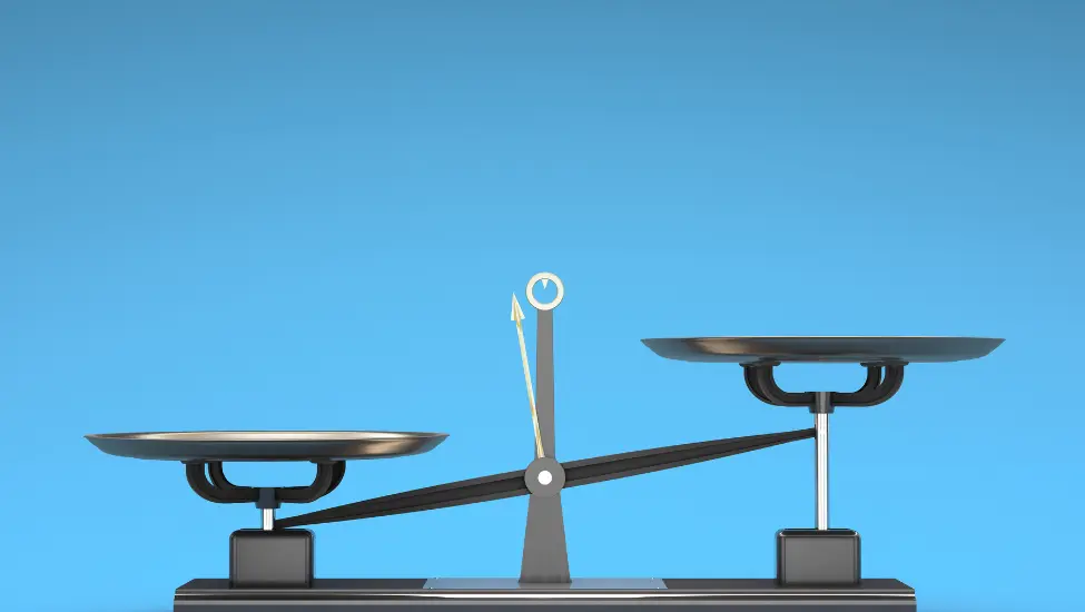 unbalanced weight scales