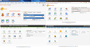 joomla administrator screen through the ages